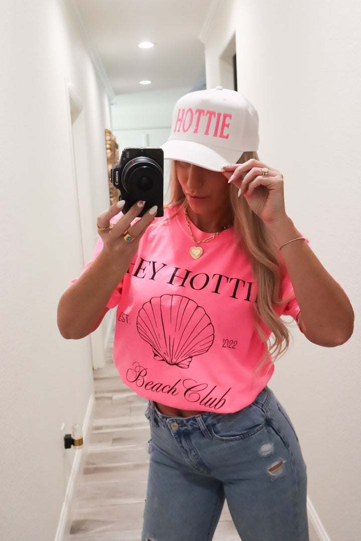 Barbie Pink & White “HOTTIE” Hat