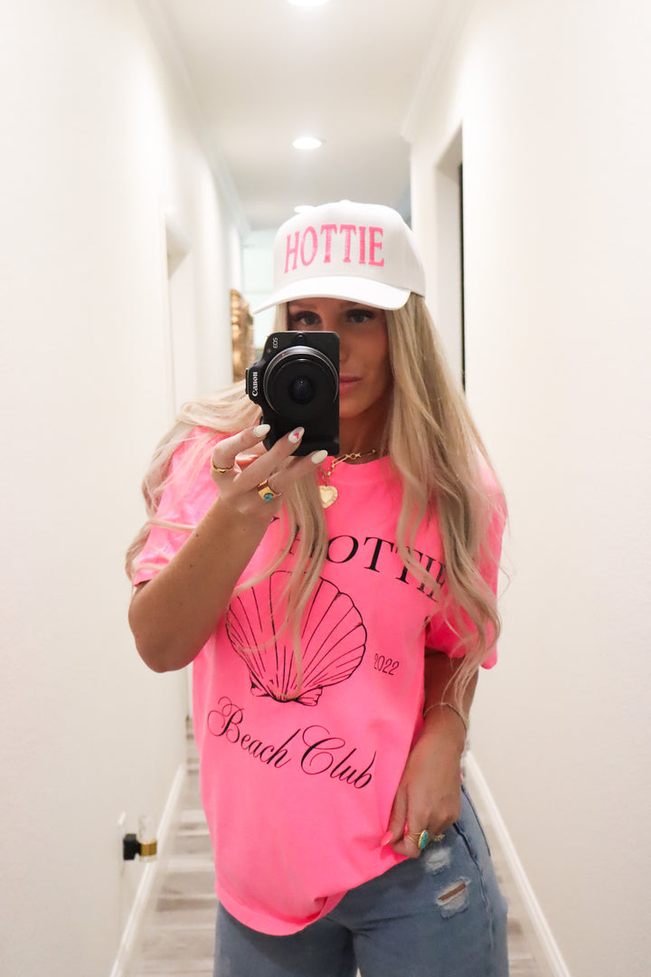 Barbie Pink & White “HOTTIE” Hat
