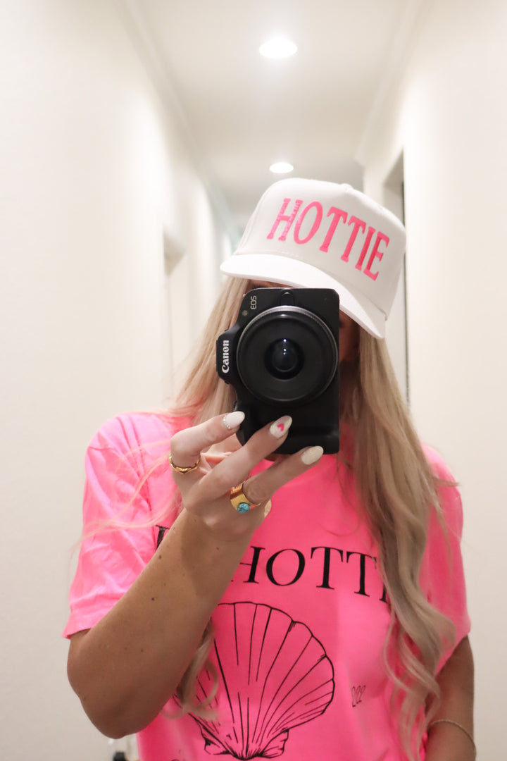 Barbie Pink & White “HOTTIE” Hat