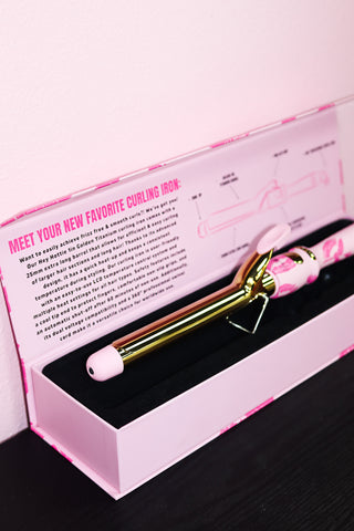 Hey Hottie Hair Golden Titanium Curling Iron