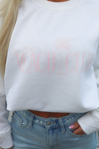 Hey Hottie Beach Club Crewneck